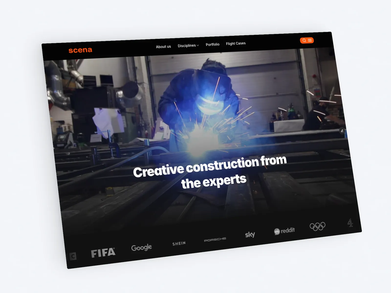 Apex Stageworks website by twenty9 agency