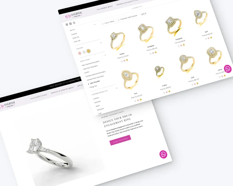 Northstar Jewels website by twenty9 agency